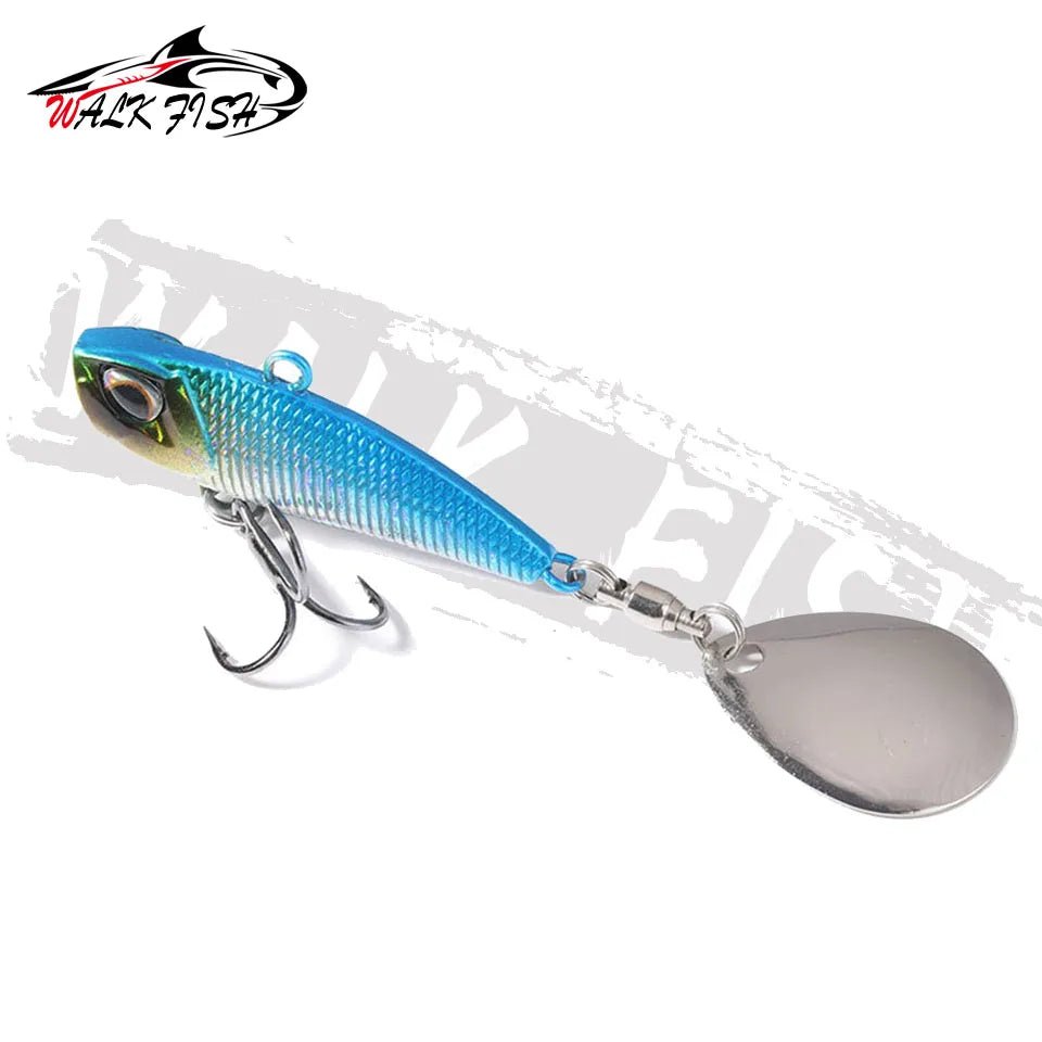 VIB Spinner Bait Metal Fishing Lure Kit - 4 Sizes, Rotating Tail, Japan WobblerHappy TailsHappy Tails