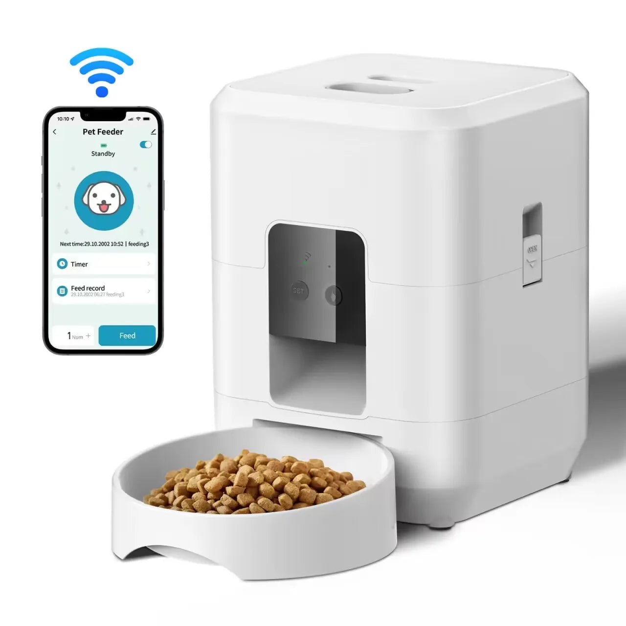 Smart Pet Feeder with Timed Dispenser & Slow Food Machine for Cats & DogsHappy TailsHappy Tails
