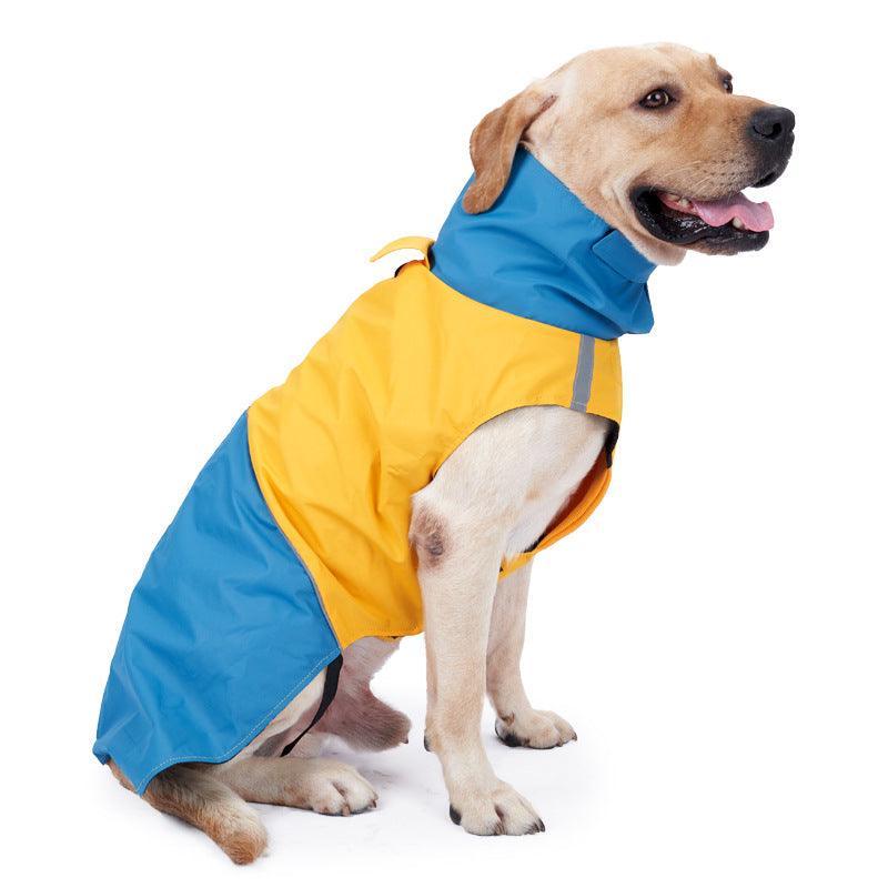 Colorblock Reflective Dog Raincoat - Waterproof Pet JacketDog Clothing & AccessoriesDog Hugs CatHappy Tails