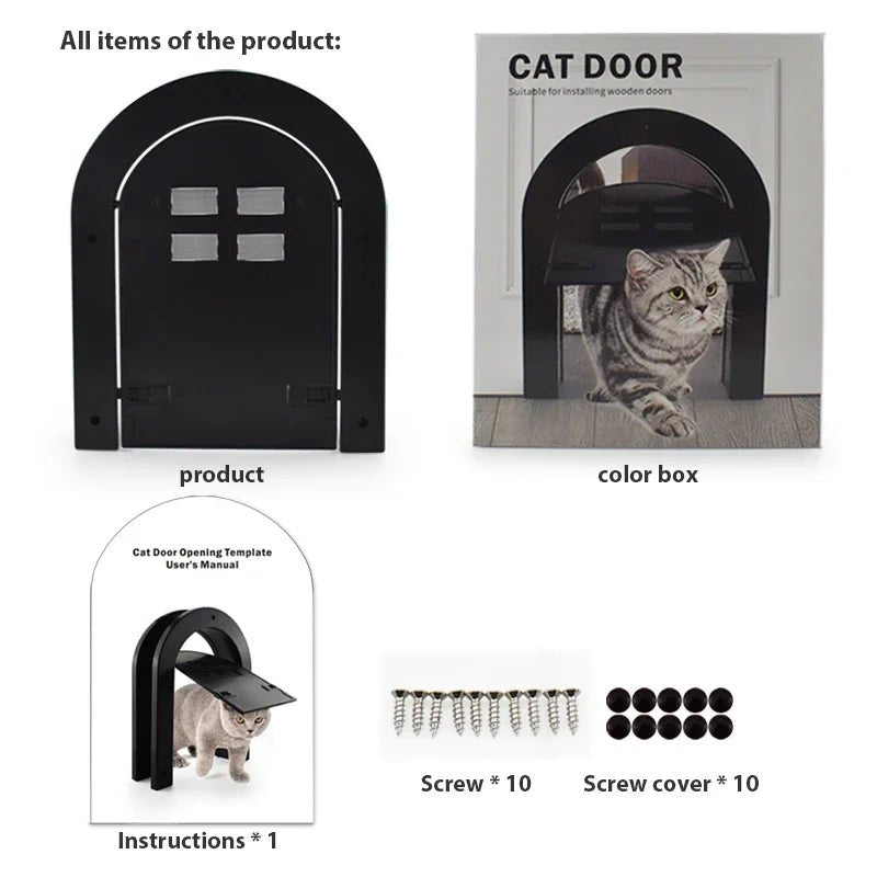 Screen-Free Magnetic Pet Door for Cats and DogsHappy TailsHappy Tails