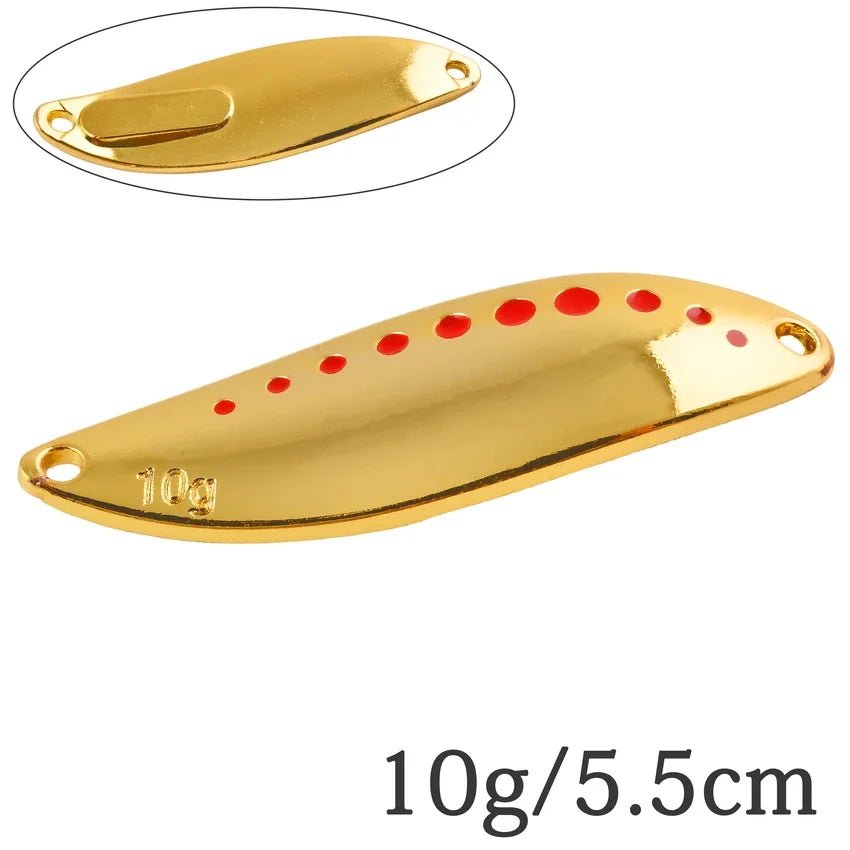 Metal Vib Leech Spinners Spoon Lures Set, 2.5g-30g - Fishing Tackle for Bass/Pike/PerchHappy TailsHappy Tails