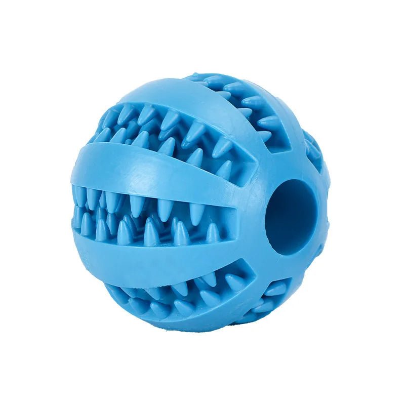 Interactive Rubber Dog Toy Ball for Pet Dental Health & Treat DispensingHappy TailsHappy Tails