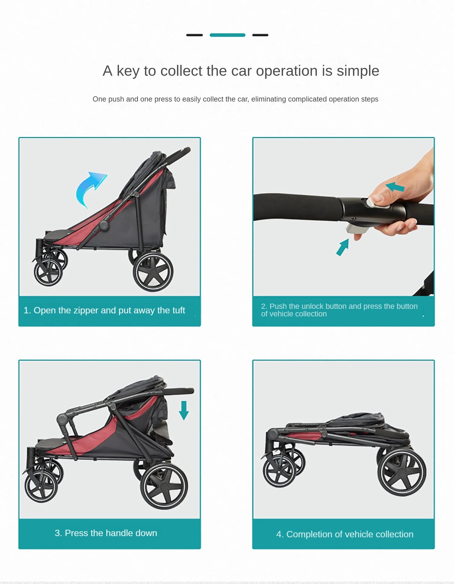 Pet Stroller for Clean & Easy Walks - Ideal for Kittens, Puppies & Elderly DogsHappy TailsHappy Tails