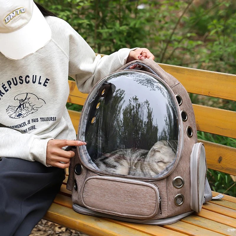Portable Pet Backpack Carrier for Dogs and Cats - Large Capacity Travel BagHappy TailsHappy Tails