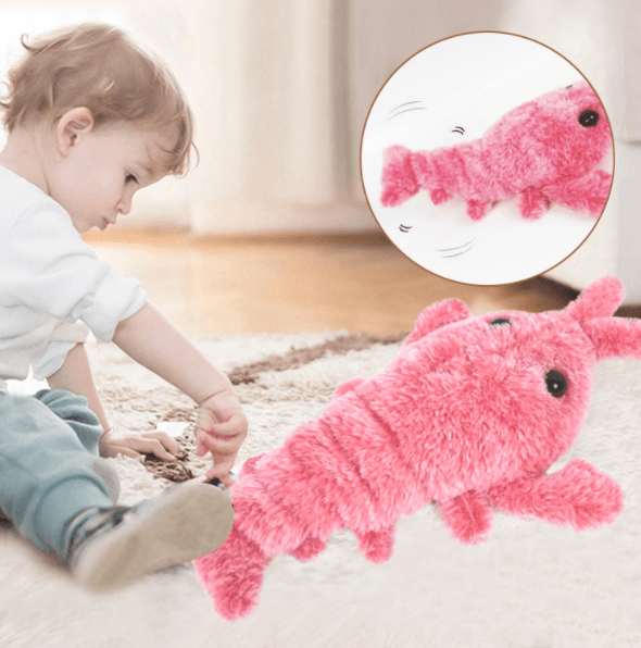 Electric Jumping Shrimp Usb Charging Lobster Cat Toy - Happy Tails