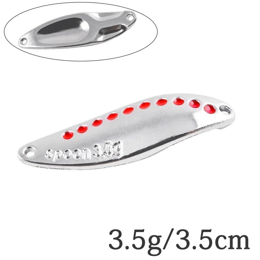 Metal Vib Leech Spinners Spoon Lures Set, 2.5g-30g - Fishing Tackle for Bass/Pike/PerchHappy TailsHappy Tails