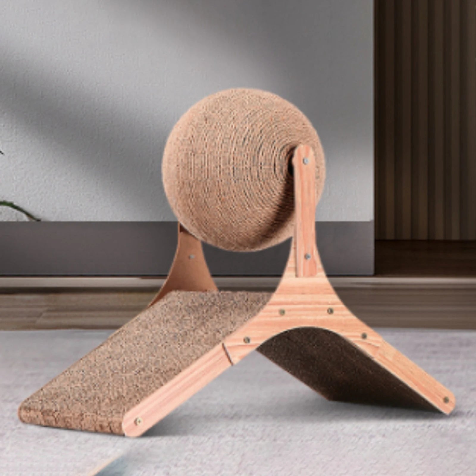 Cat Scratcher Toy Interactive Pet Toy Wear Resistant Furniture Protection Scratching Ball for Grind Claw Playing Indoor CatsHappy TailsHappy Tails