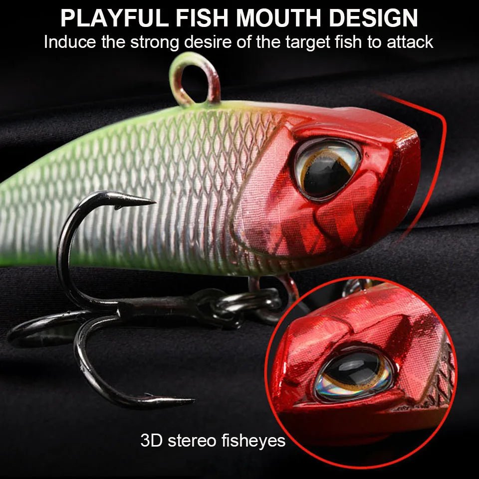 VIB Spinner Bait Metal Fishing Lure Kit - 4 Sizes, Rotating Tail, Japan WobblerHappy TailsHappy Tails