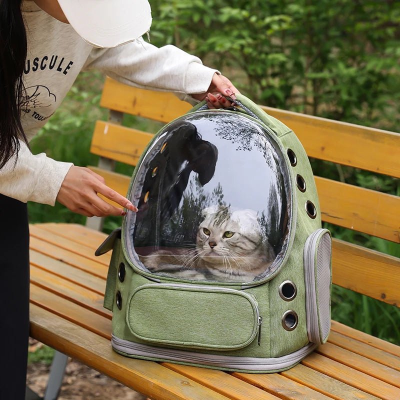 Portable Pet Backpack Carrier for Dogs and Cats - Large Capacity Travel BagHappy TailsHappy Tails