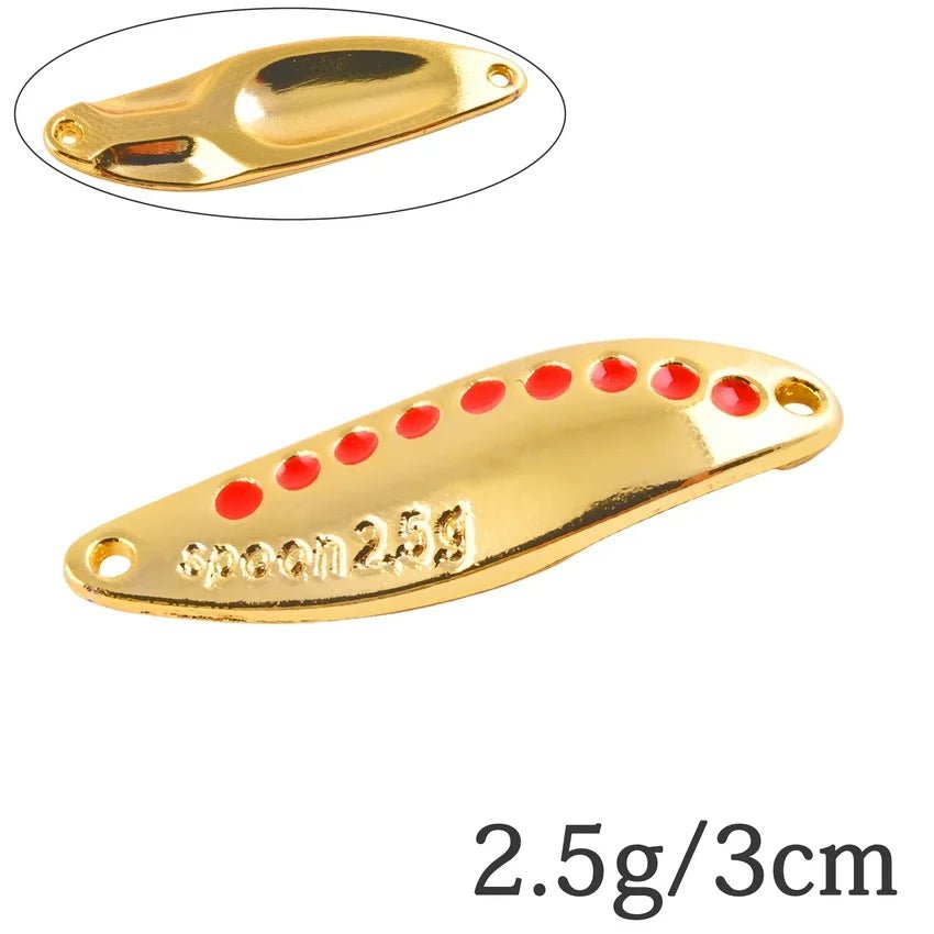 Metal Vib Leech Spinners Spoon Lures Set, 2.5g-30g - Fishing Tackle for Bass/Pike/PerchHappy TailsHappy Tails