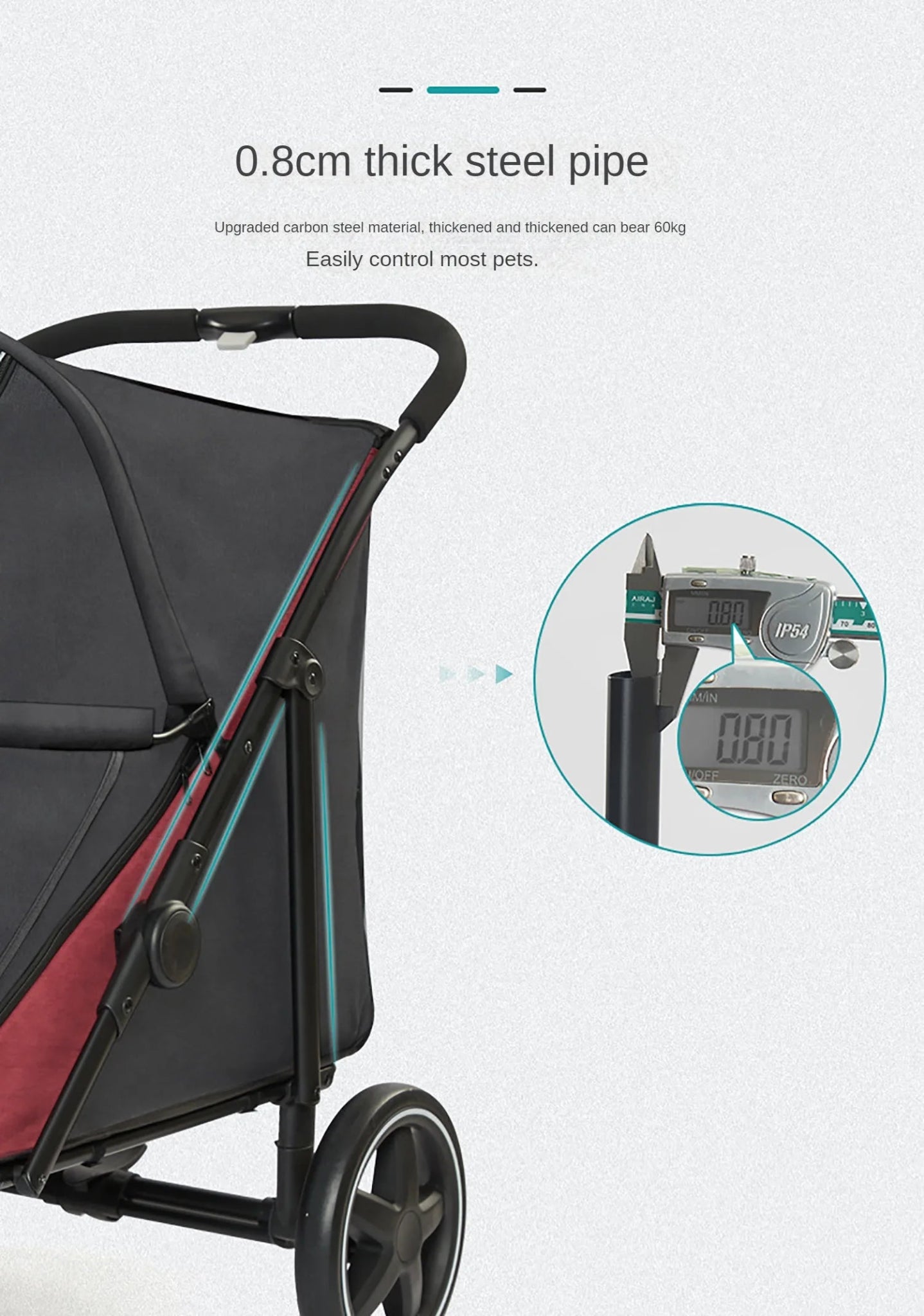 Pet Stroller for Clean & Easy Walks - Ideal for Kittens, Puppies & Elderly DogsHappy TailsHappy Tails