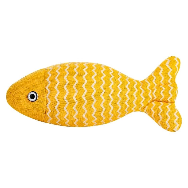 Cat Fish Toy Cat Scratcher Catnip Toy Interactive Simulation Fish Cat Mint Fidget Toys Stuffed Playing Toy For Cat KittenHappy TailsHappy Tails
