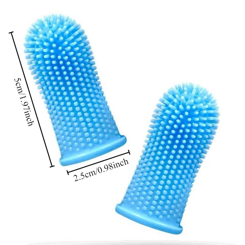 Super Soft Silicone Pet Finger Toothbrush for Cats and DogsHappy TailsHappy Tails