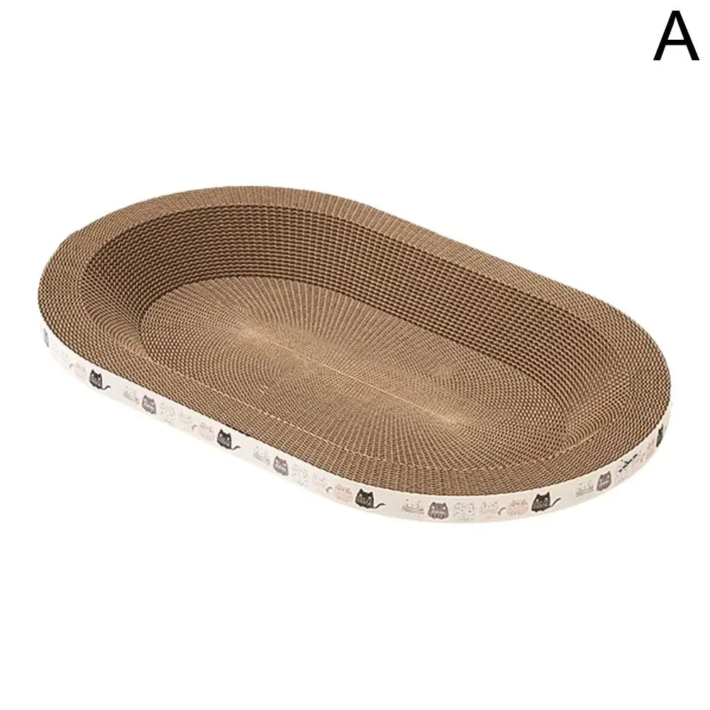 Cat Scratching Pads Round Oval Cat Scratch Pad Bowl Nest for Indoor Cats Grinding Claw Round Grinding Claw Toys Scratching BoardHappy TailsHappy Tails