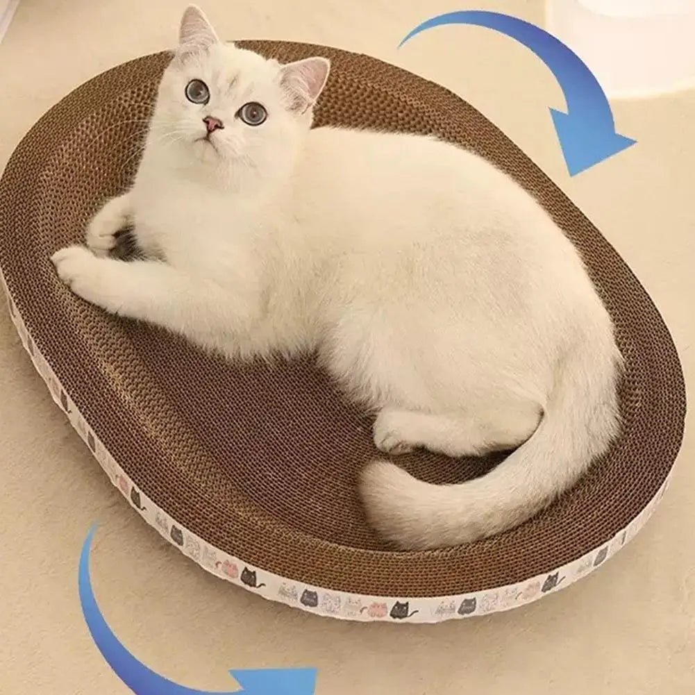 Cat Scratching Pads Round Oval Cat Scratch Pad Bowl Nest for Indoor Cats Grinding Claw Round Grinding Claw Toys Scratching BoardHappy TailsHappy Tails
