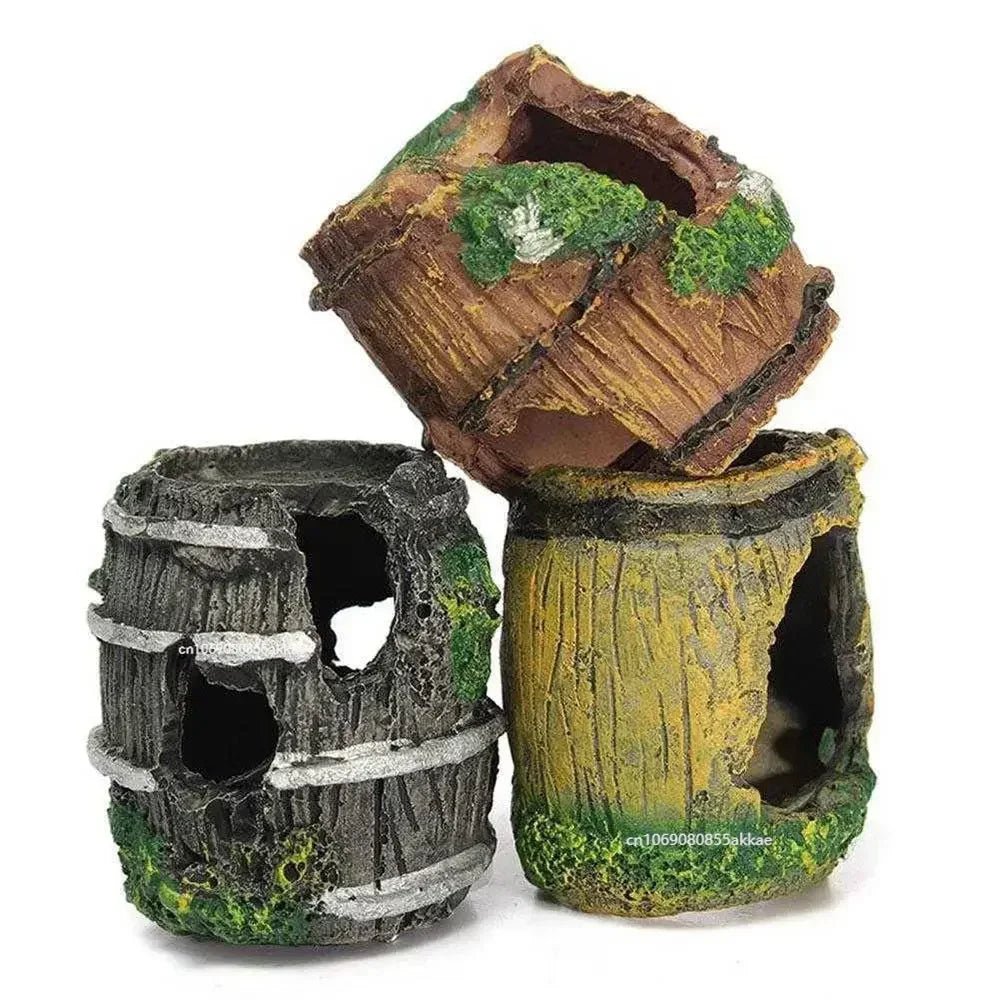 Aquarium Equipment Accessory Glass Fish Tank Landscaping Decoration Resin Crafts Artificial Antique Landscaping Decor Supplies - Happy Tails