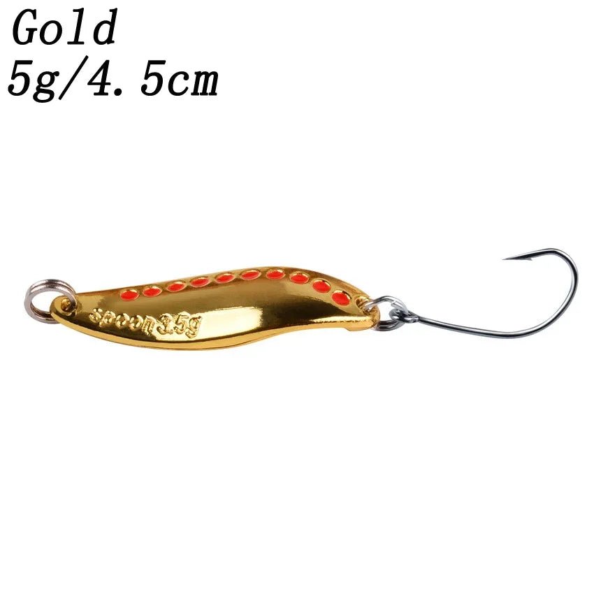 Metal Vib Leech Spinners Spoon Lures Set, 2.5g-30g - Fishing Tackle for Bass/Pike/PerchHappy TailsHappy Tails