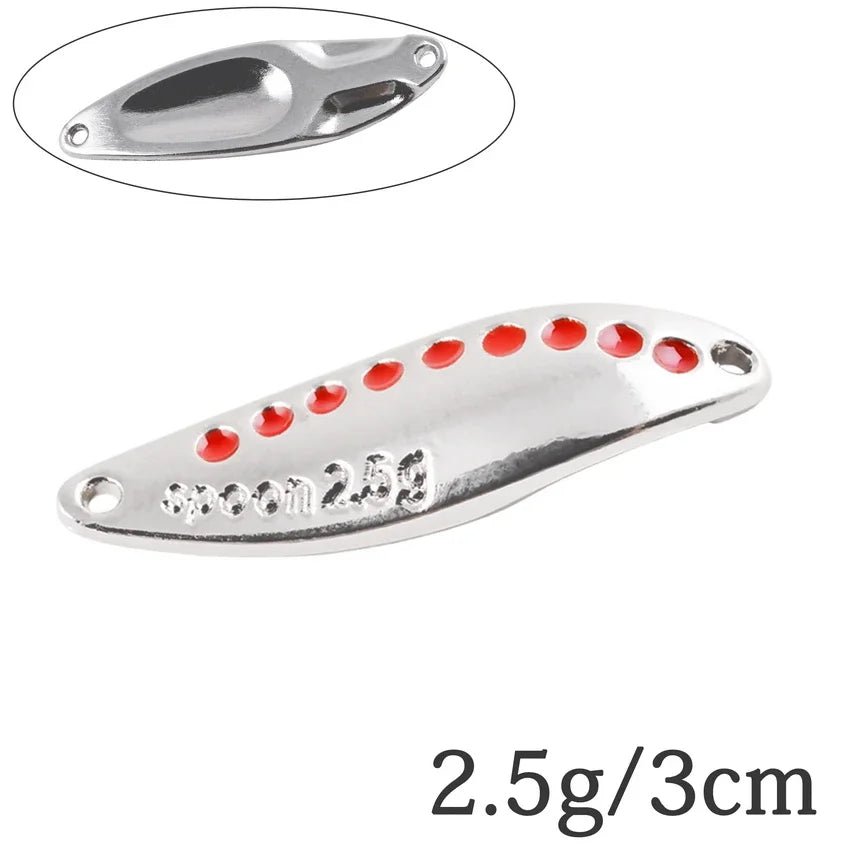 Metal Vib Leech Spinners Spoon Lures Set, 2.5g-30g - Fishing Tackle for Bass/Pike/PerchHappy TailsHappy Tails