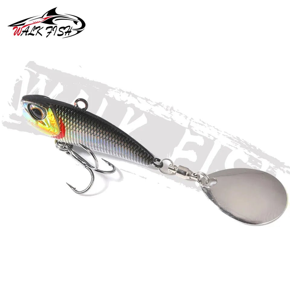 VIB Spinner Bait Metal Fishing Lure Kit - 4 Sizes, Rotating Tail, Japan WobblerHappy TailsHappy Tails