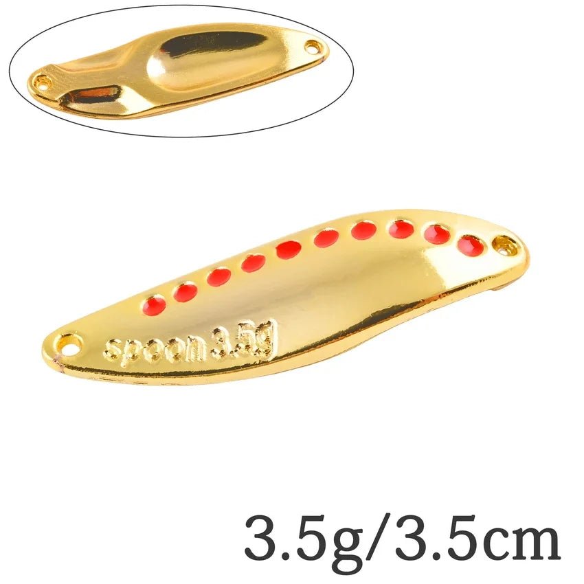 Metal Vib Leech Spinners Spoon Lures Set, 2.5g-30g - Fishing Tackle for Bass/Pike/PerchHappy TailsHappy Tails