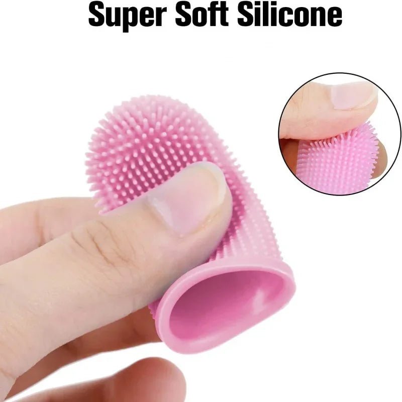 Super Soft Silicone Pet Finger Toothbrush for Dogs and CatsHappy TailsHappy Tails