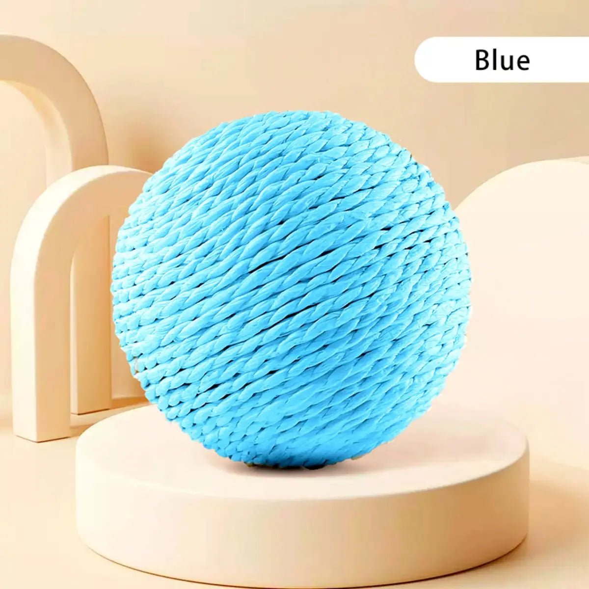 10CM Interactive Sisal Cat Scratching Ball Toy For Kitten Teeth Cleaning Anti Bite Cat Ball Sounding Toy Pet SuppliesHappy TailsHappy Tails