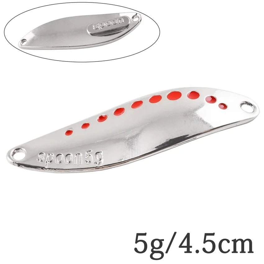 Metal Vib Leech Spinners Spoon Lures Set, 2.5g-30g - Fishing Tackle for Bass/Pike/PerchHappy TailsHappy Tails