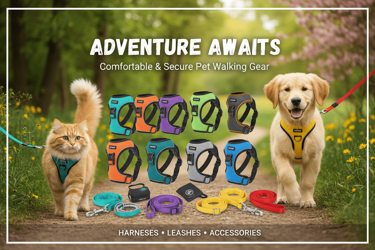Happy Tails: רתמות ורצועות - Happy Tails