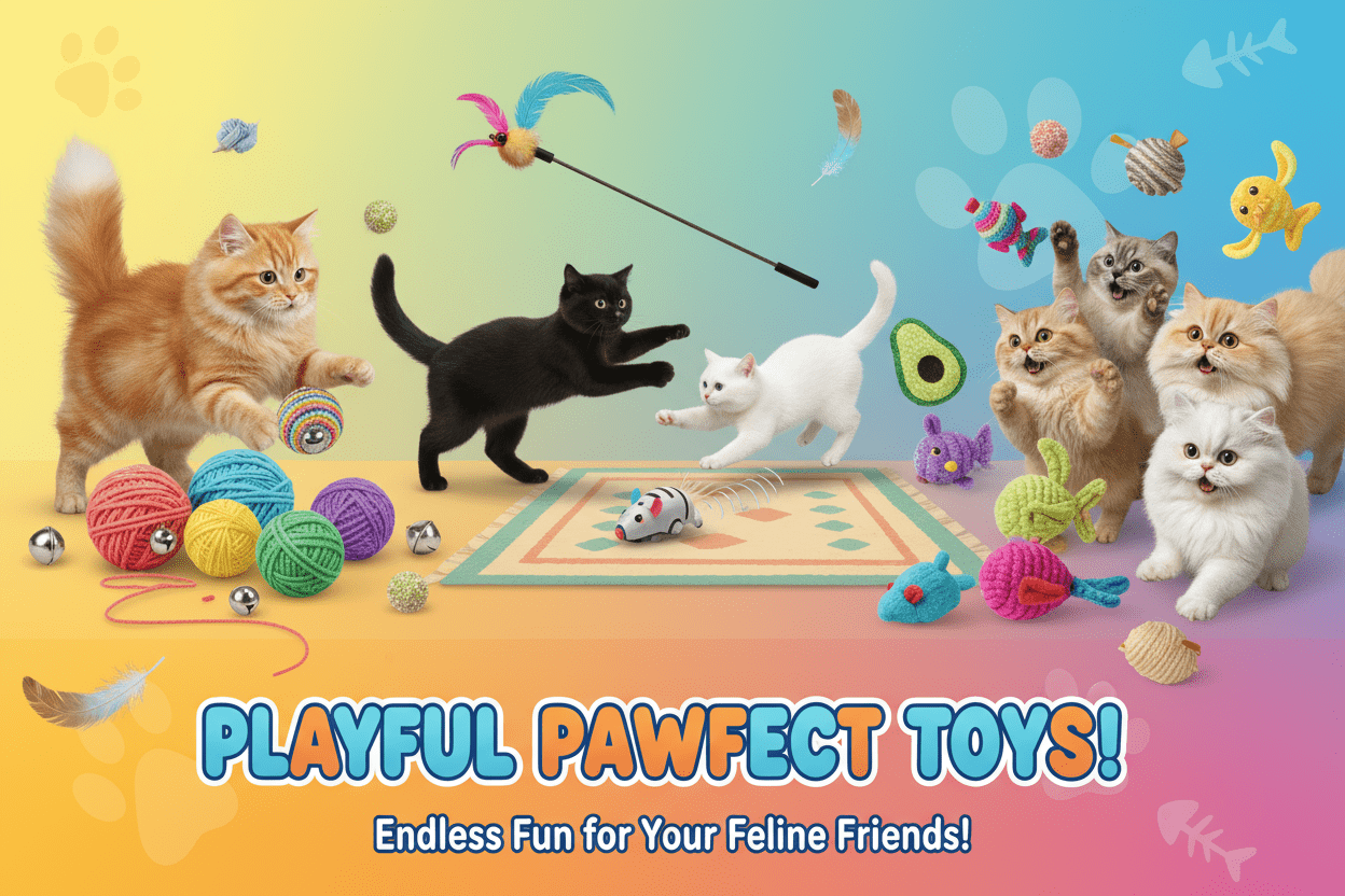 צעצועים לחתולים - Happy Tails