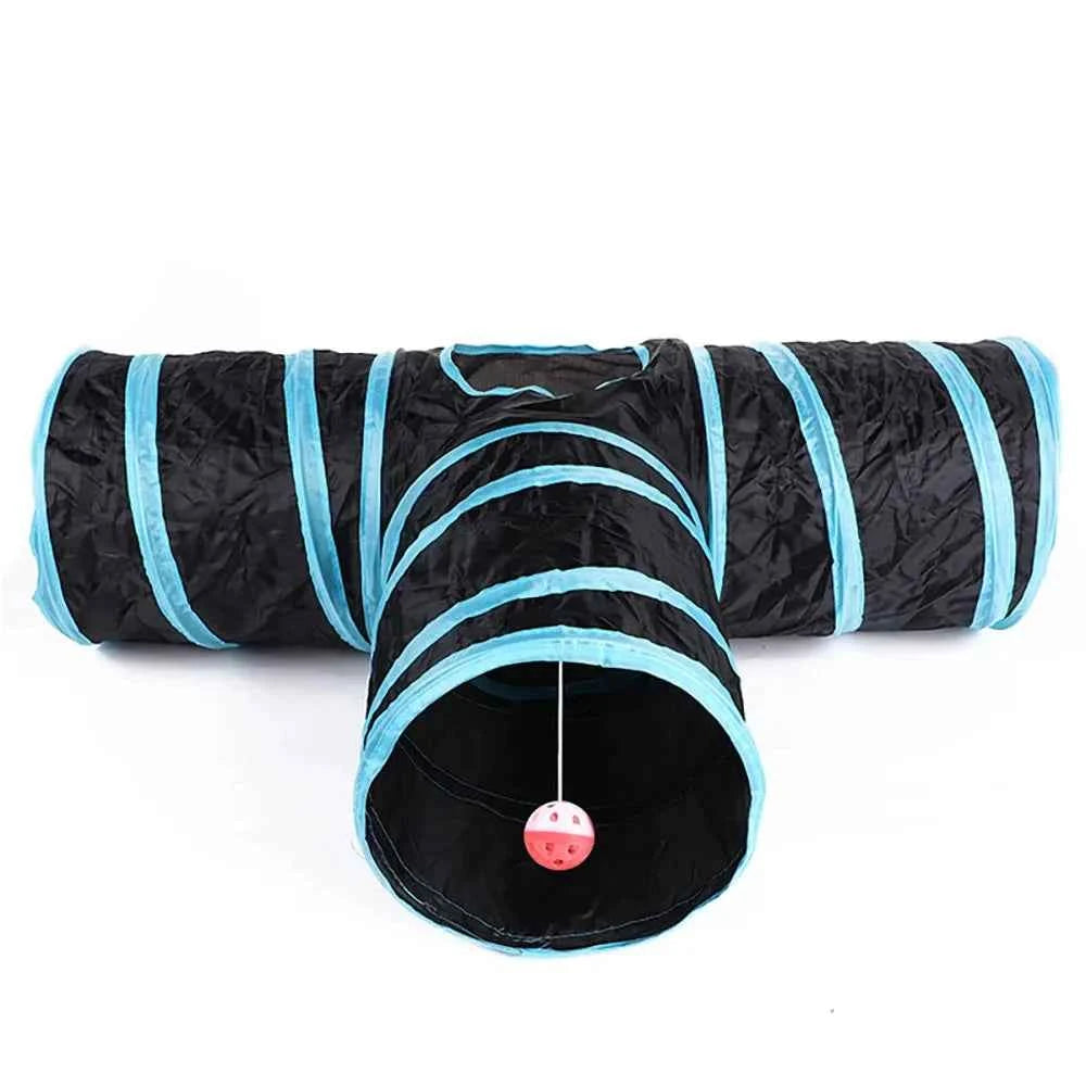 Cat Tunnel Foldable  Pet Supplies Cat S T Y Pass Play Tunnel Cat Toy Breathable Drill Barrel for Indoor loud paper