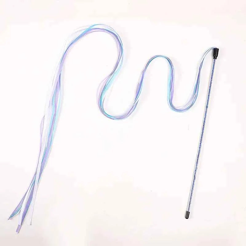 Cat Toy Interactive Teasing Rod with Rope for Cats to Chew and Chase Kitten Teaser Toy Pet Cats Wand Toys Stick Toy