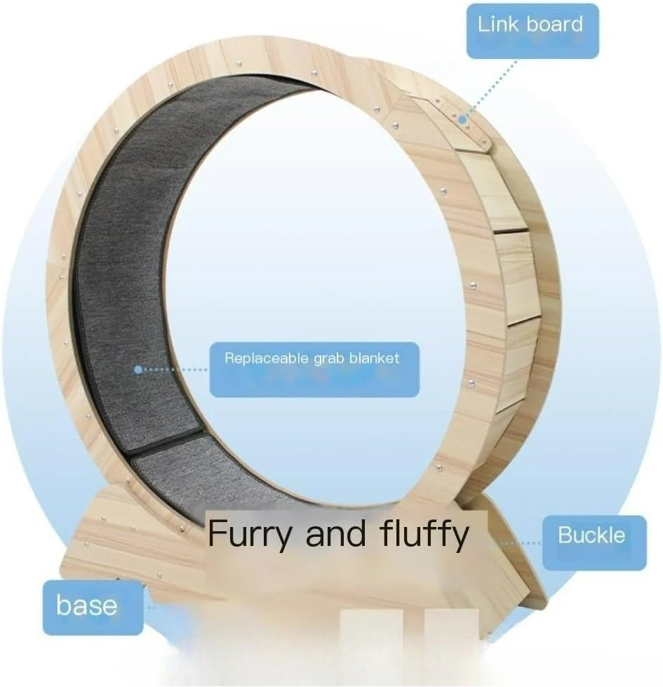 Whisker-Friendly Silent Cat Exercise Wheel | Indoor Treadmill for CatsHappy TailsHappy Tails