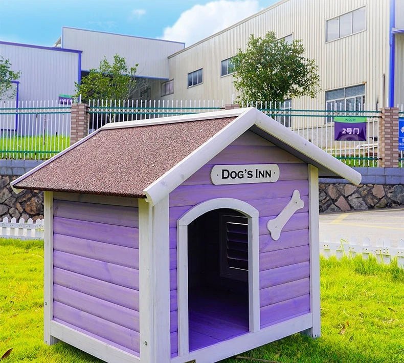 Solid Wood Dog House Large Outdoor Dog House Pet Dogs Park Pets Puppy Bed's Dogs Kennel Crate Little Houses and Rooms for LivingHappy TailsHappy Tails