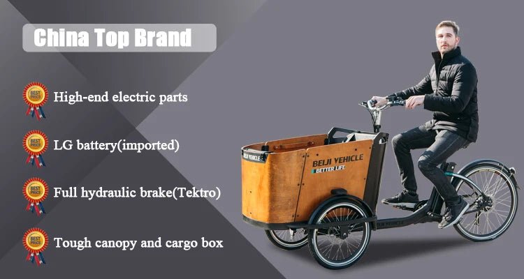 Electric Cargo Bike For Take Dog StrollHappy TailsHappy Tails