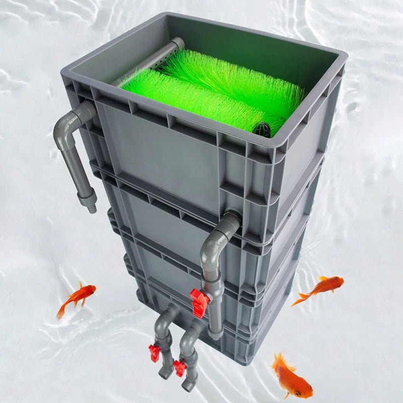 Aquarium 4 Layers Fish Tank Filter Box System External Outside Aquarium Filters Boxes Feces Filtration DIY Pet AccessoriesHappy TailsHappy Tails