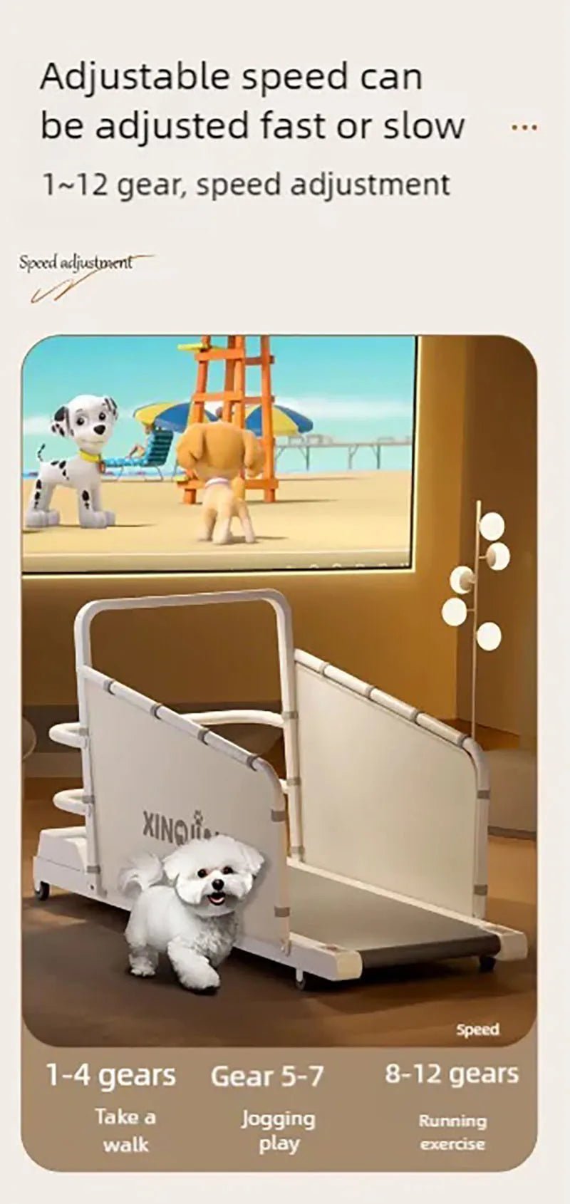 Dog treadmill, large, medium, small, dog, cat, universal animal, home use, sports training, walking machine, petHappy TailsHappy Tails