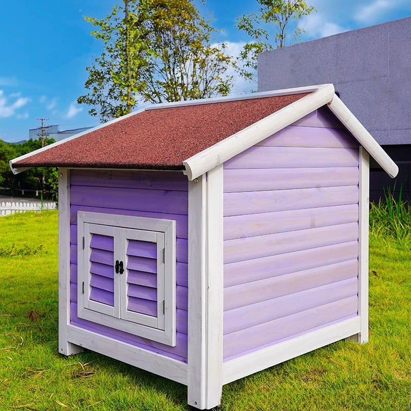 Solid Wood Dog House Large Outdoor Dog House Pet Dogs Park Pets Puppy Bed's Dogs Kennel Crate Little Houses and Rooms for LivingHappy TailsHappy Tails