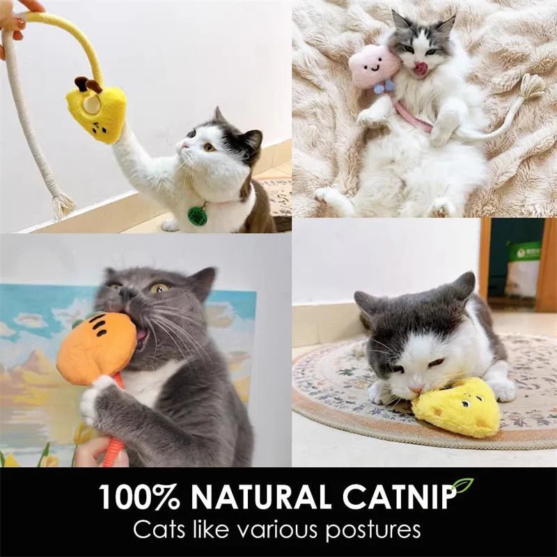 Cat Scratcher Rope Toy Cotton Rope Bite - resistant Chewing Toy Paw Claw Furniture Protector Scratching Toy Cat Puzzle Cute ShapeHappy TailsHappy Tails