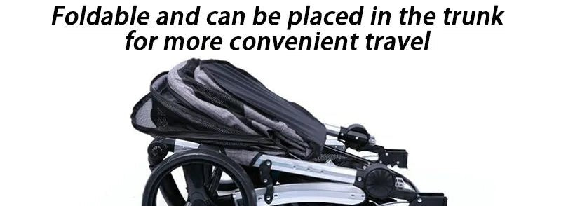Foldable Dog Strollers 35KG Medium Luxury Dog Strollers Designer Cute Travel Outdoors Dogs Stroller Cheap Portable Pet SuppliesHappy TailsHappy Tails