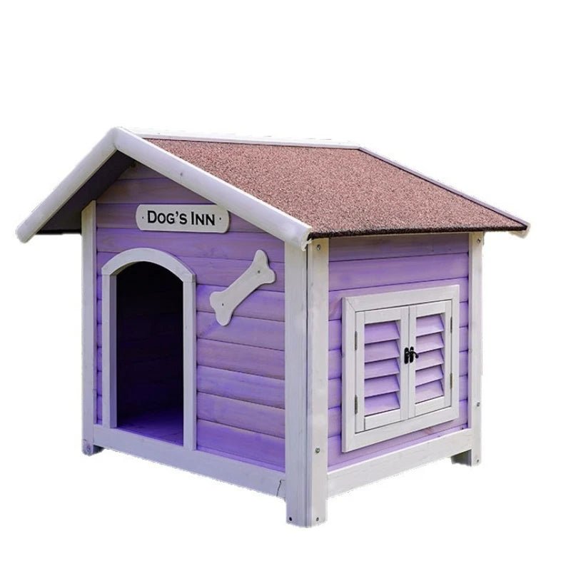 Solid Wood Dog House Large Outdoor Dog House Pet Dogs Park Pets Puppy Bed's Dogs Kennel Crate Little Houses and Rooms for LivingHappy TailsHappy Tails