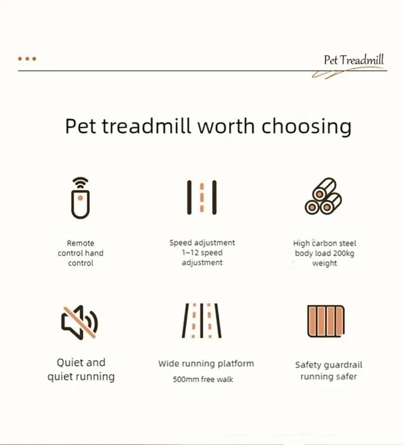 Dog treadmill, large, medium, small, dog, cat, universal animal, home use, sports training, walking machine, petHappy TailsHappy Tails