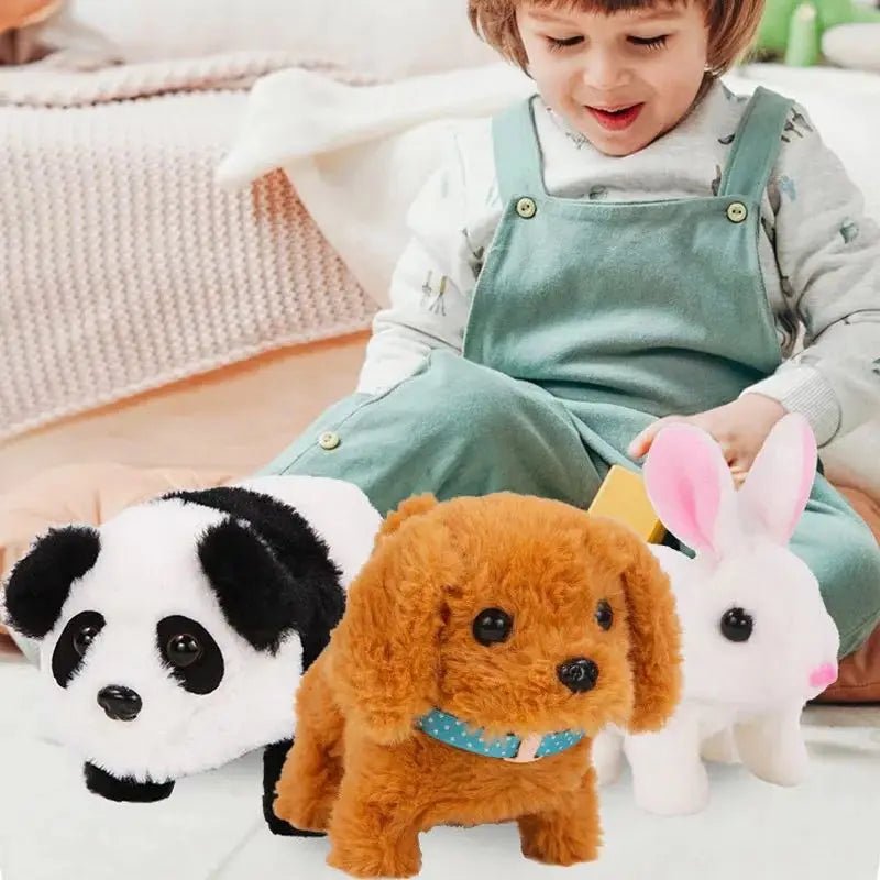 Baby Toy Dogs That Walks and Barks Tail Wagging Plush Interactive Electronic Pets Puppy  Montessori Toys for Girls Toddlers Kids - Happy Tails