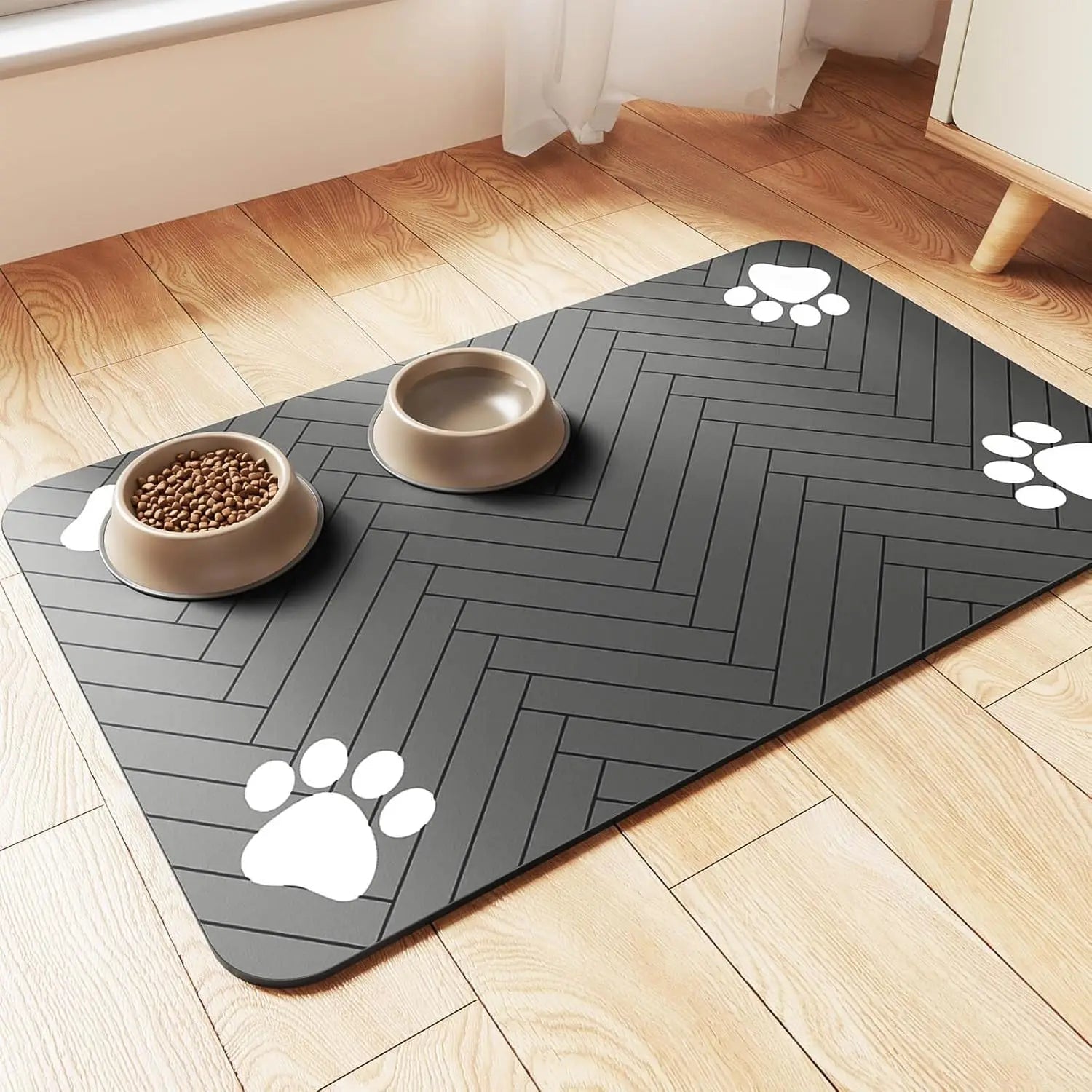 Waterproof Pet Feeding Mat - Absorbent, Quick Dry PlacematHappy TailsHappy Tails