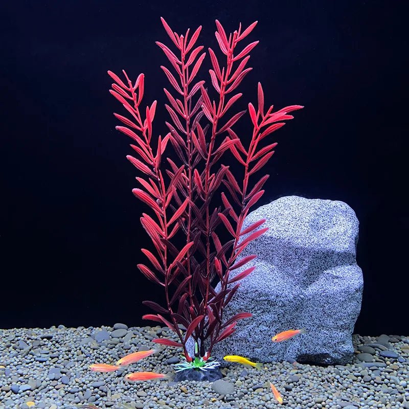 Aquarium Artificial Plants Decoration Fish Tank Landscaping Water Grass Ornaments Aquatic Simulated Plant SuppliesHappy TailsHappy Tails