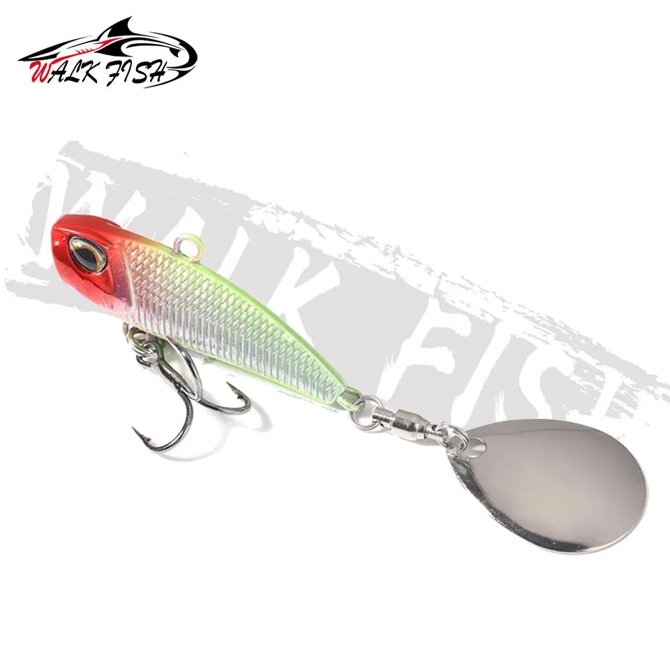 VIB Spinner Bait Metal Fishing Lure Kit - 4 Sizes, Rotating Tail, Japan WobblerHappy TailsHappy Tails