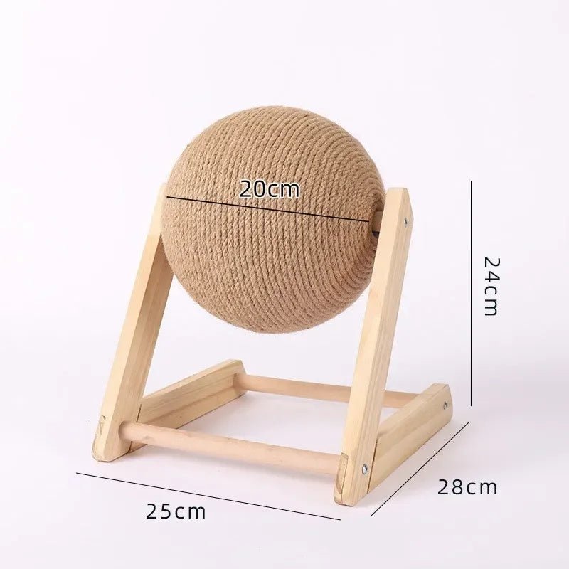Cats Toy Cat Scratcher Sisal Rope Ball Kitten Interactive Grinding Paws Toys Scratch Board Pet Furniture Accessories Supplies - Happy Tails