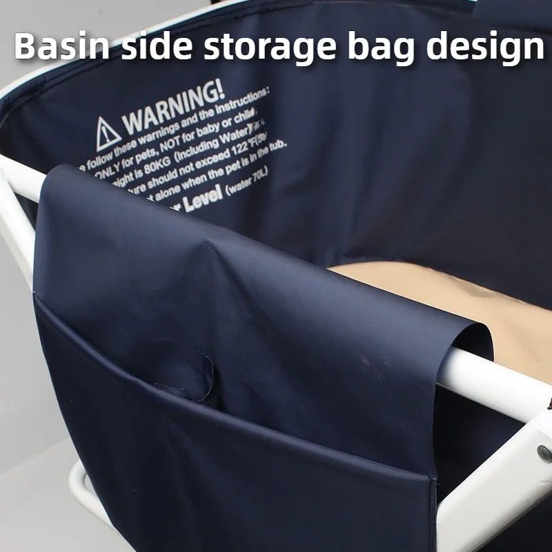 Foldable Pet Bath Tub - Adjustable Height & Easy CarryHappy TailsHappy Tails