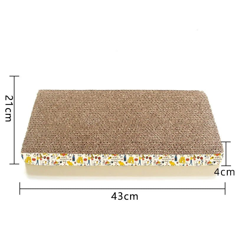 Cat Toys Pet Cat Scratching Board Corrugated Cardboard Pad Grinding Nails Interactive Protecting Furniture Cats Scratcher ToyHappy TailsHappy Tails