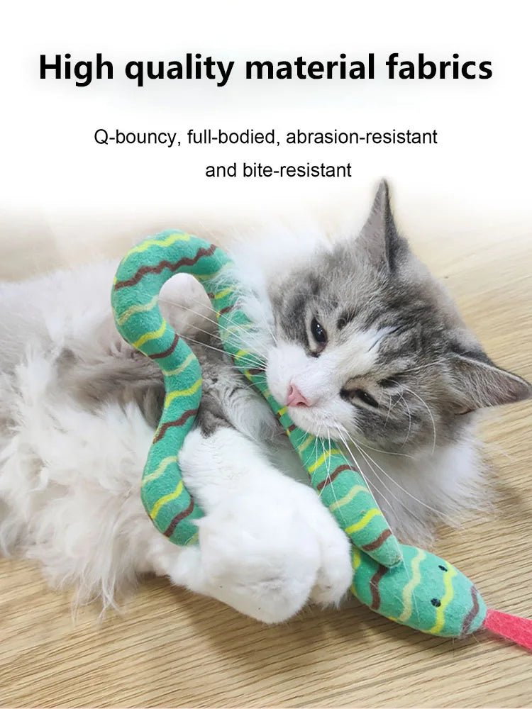 Cat Snakes Toy Kitten Catnip Toys Interactive Cat Teething Chew Toy Plush Stuffed Toy Gift For Cat Pet AccessoriesHappy TailsHappy Tails