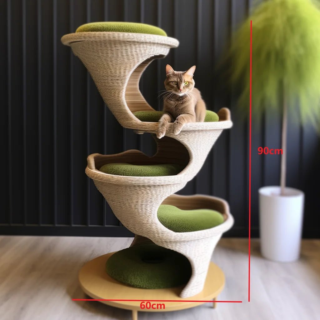 Factory price 2024 new designed Creative Cat Scratcher Cat climbing Tree affordable Big Large Cat climber furniture - Happy Tails